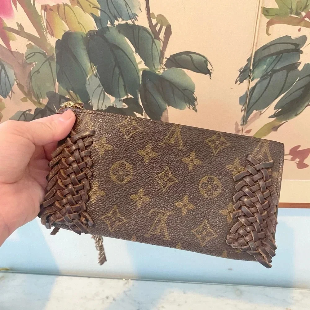 Louis Vuitton Fringe Reworked Wristlet VGUC